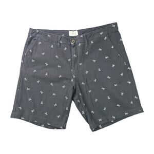 Jachs New York Men Sz 36 black cotton chino pants with Skulls Wearing Shades